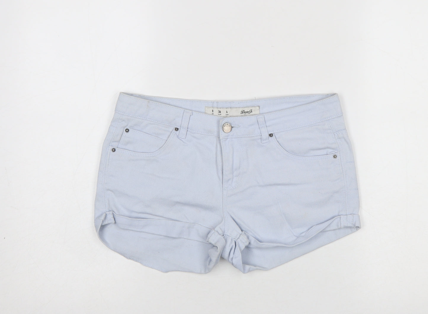 Denim Co. Women’s Blue Size 8 Hot Pants Cotton Stretch Casual Shorts