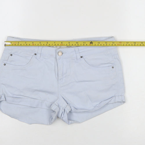 Denim Co. Women’s Blue Size 8 Hot Pants Cotton Stretch Casual Shorts