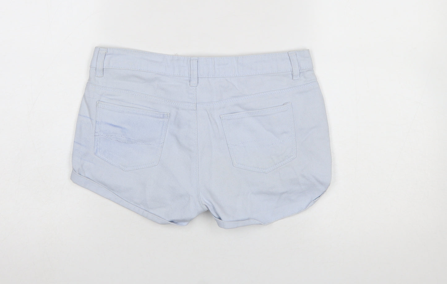 Denim Co. Women’s Blue Size 8 Hot Pants Cotton Stretch Casual Shorts