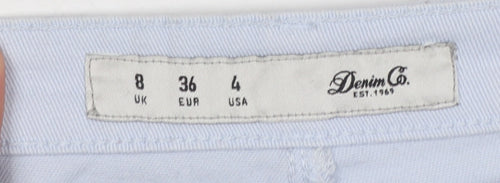 Denim Co. Women’s Blue Size 8 Hot Pants Cotton Stretch Casual Shorts