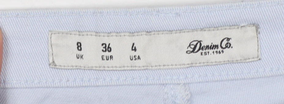 Denim Co. Women’s Blue Size 8 Hot Pants Cotton Stretch Casual Shorts