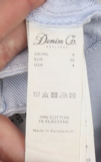 Denim Co. Women’s Blue Size 8 Hot Pants Cotton Stretch Casual Shorts