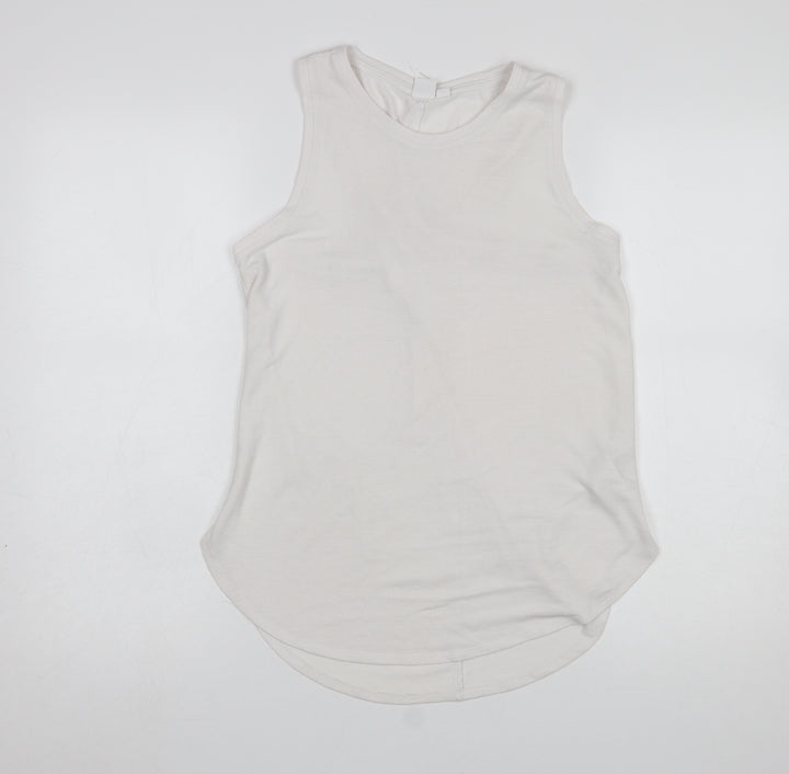 GAP Women’s Ivory Sleeveless Basic Tank Top Size S
