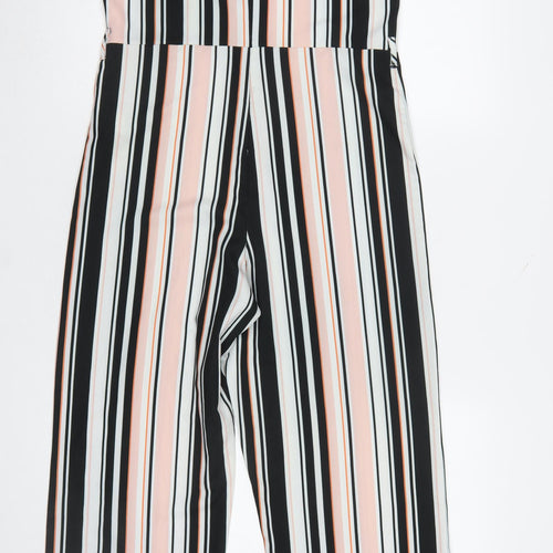 Lipsy London Girls Multicoloured Striped Off Shoulder Jumpsuit 14 Years