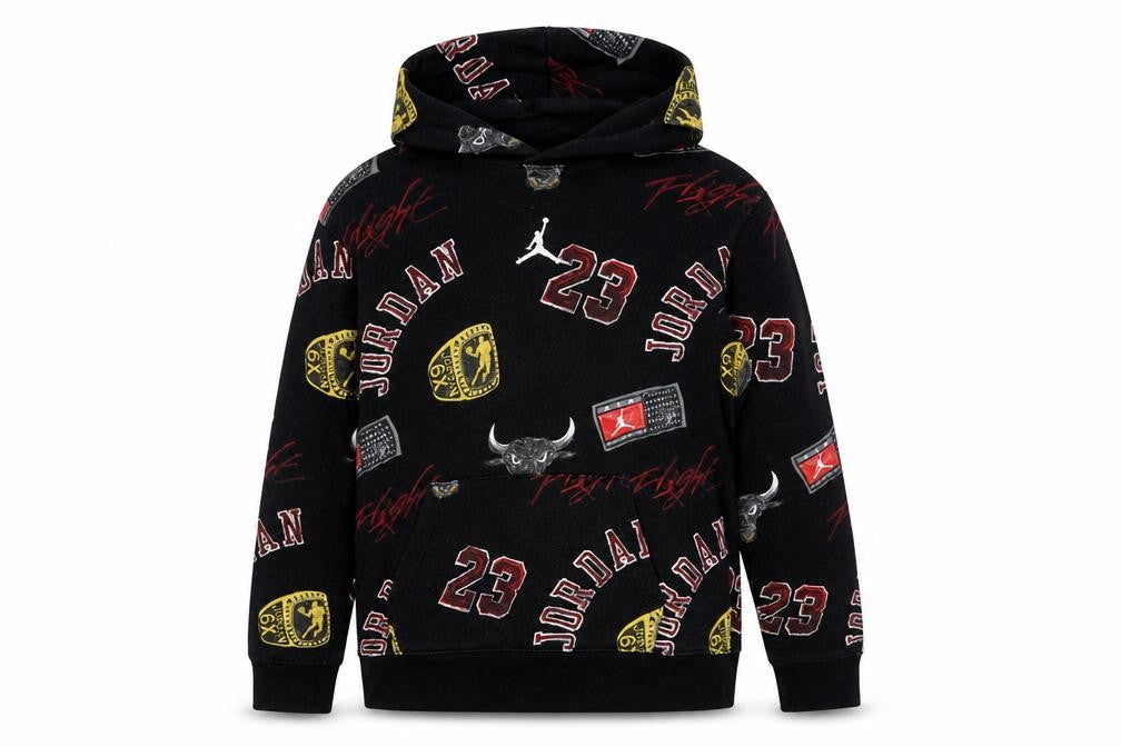Jordan Boys Black Graphic Pullover Hoodie XL 13-15 Years Fleece