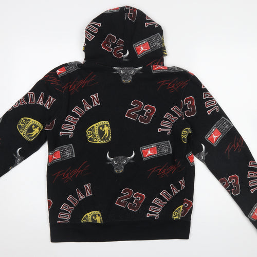Jordan Boys Black Graphic Pullover Hoodie XL 13-15 Years Fleece