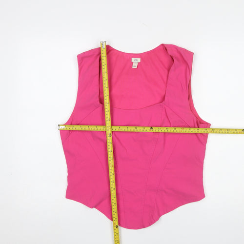 River Island Women’s Pink Sleeveless Camisole Blouse Size 18