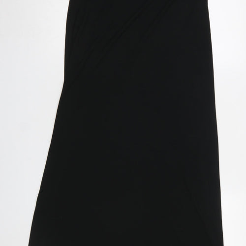 Forever 21 Women’s Black Halter Neck Long Slip Dress Size M
