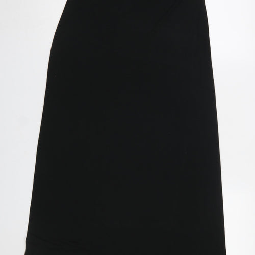 Forever 21 Women’s Black Halter Neck Long Slip Dress Size M