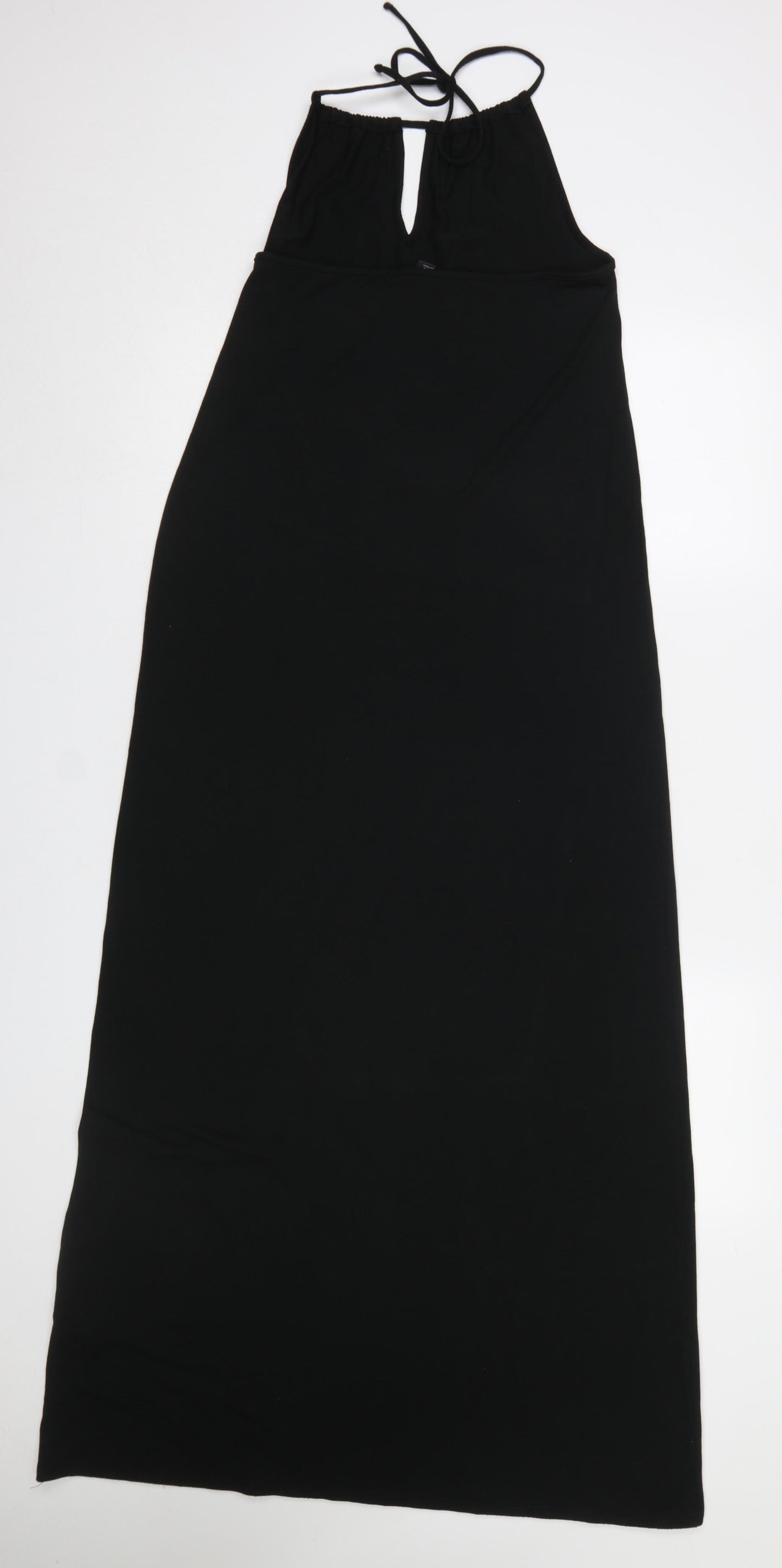 Forever 21 Women’s Black Halter Neck Long Slip Dress Size M