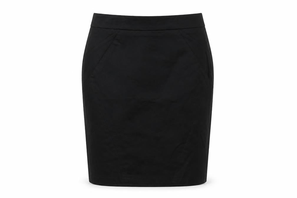 Topshop Women's Black Knee Length Pencil Skirt Size 10