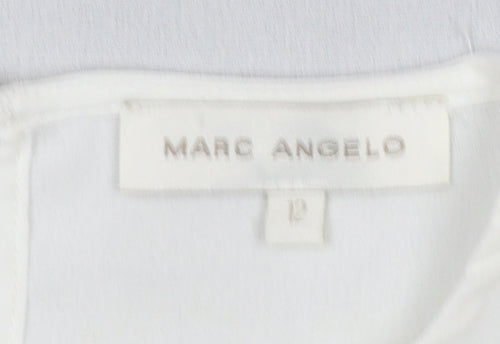 Marc Angelo Women's Multicoloured Colourblock 3/4 Sleeve Blouse Size P