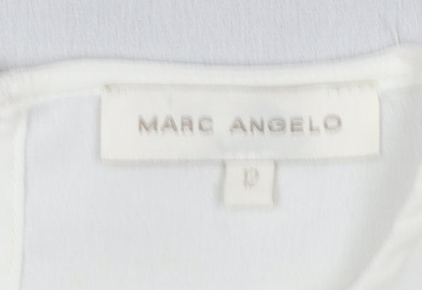 Marc Angelo Women's Multicoloured Colourblock 3/4 Sleeve Blouse Size P