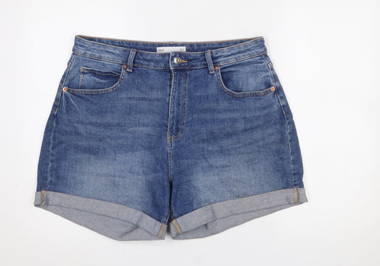 Dunnes Stores Women Blue Size 16 Relaxed Denim Boyfriend Shorts