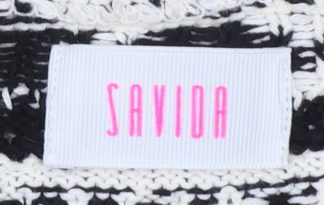Savida Women’s Multicoloured V-Neck Knit Cardigan Size 16