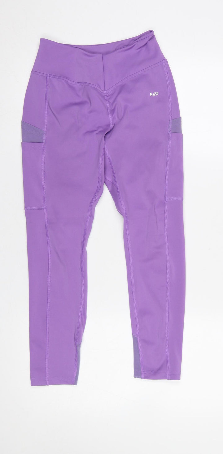 MP Women's Purple Gym Leggings Size S Stretch Activewear