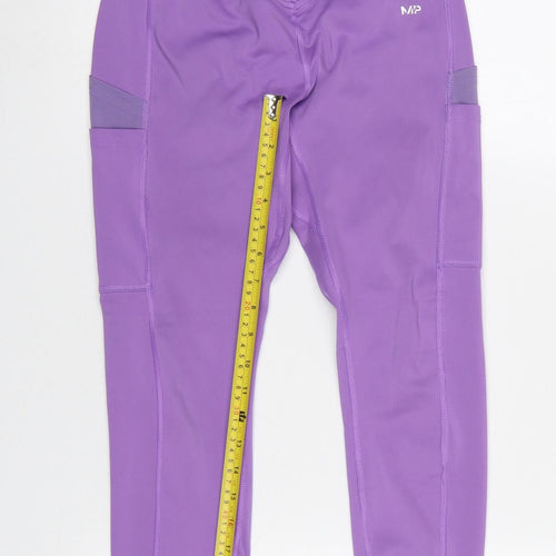 MP Women's Purple Gym Leggings Size S Stretch Activewear
