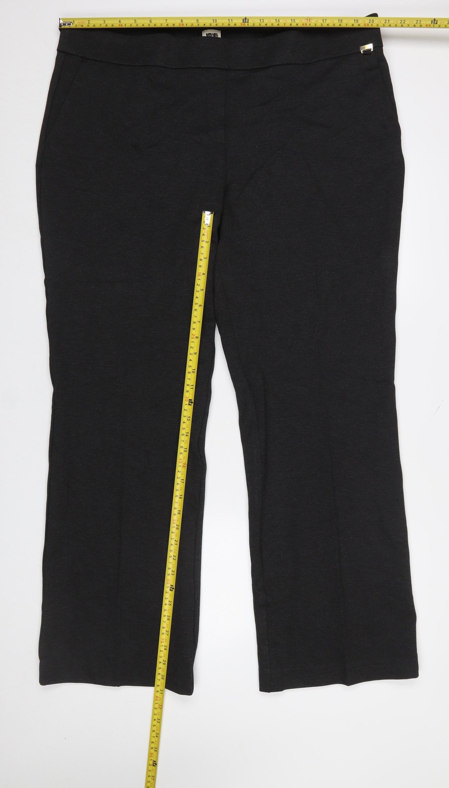 Anne Klein Women’s Black 2XL Straight Leg Stretch Dress Trousers