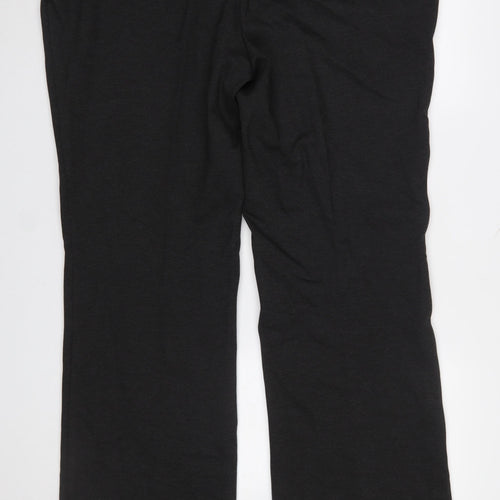 Anne Klein Women’s Black 2XL Straight Leg Stretch Dress Trousers