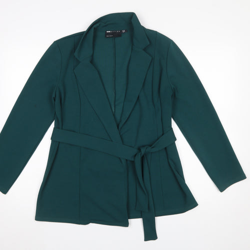 ASOS DESIGN Women’s Green Belted Blazer Jacket UK 10 Regular Fit