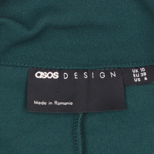 ASOS DESIGN Women’s Green Belted Blazer Jacket UK 10 Regular Fit