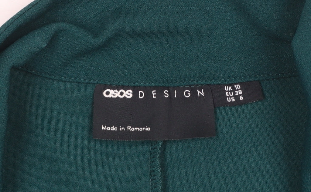 ASOS DESIGN Women’s Green Belted Blazer Jacket UK 10 Regular Fit