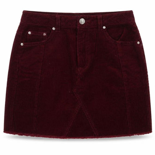 Miss Selfridge Women’s Red Corduroy Mini Skirt UK 8 Mid Rise