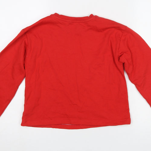 Lipsy Girls Red Sequin Penguin Christmas Pullover Sweatshirt 11-12 Years