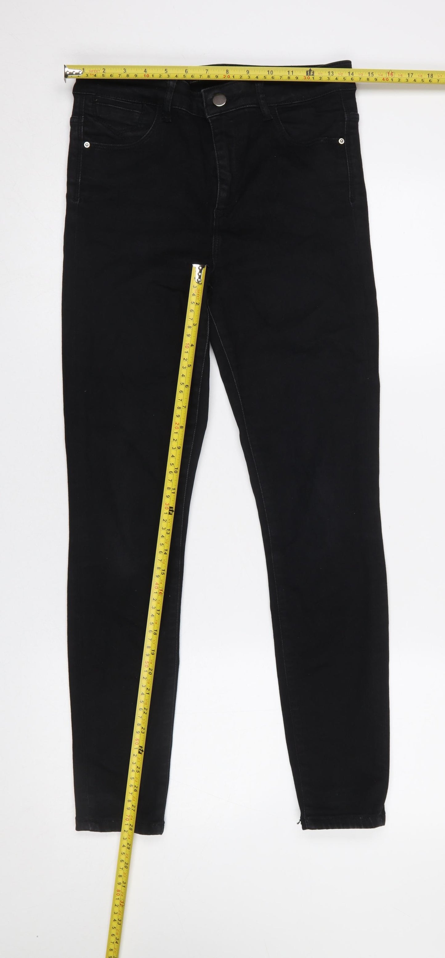 Dunnes Stores Women’s Black Skinny Jeans Size 12 Regular Denim