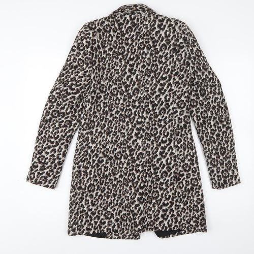 River Island Women Brown Leopard Print Blazer Size 6