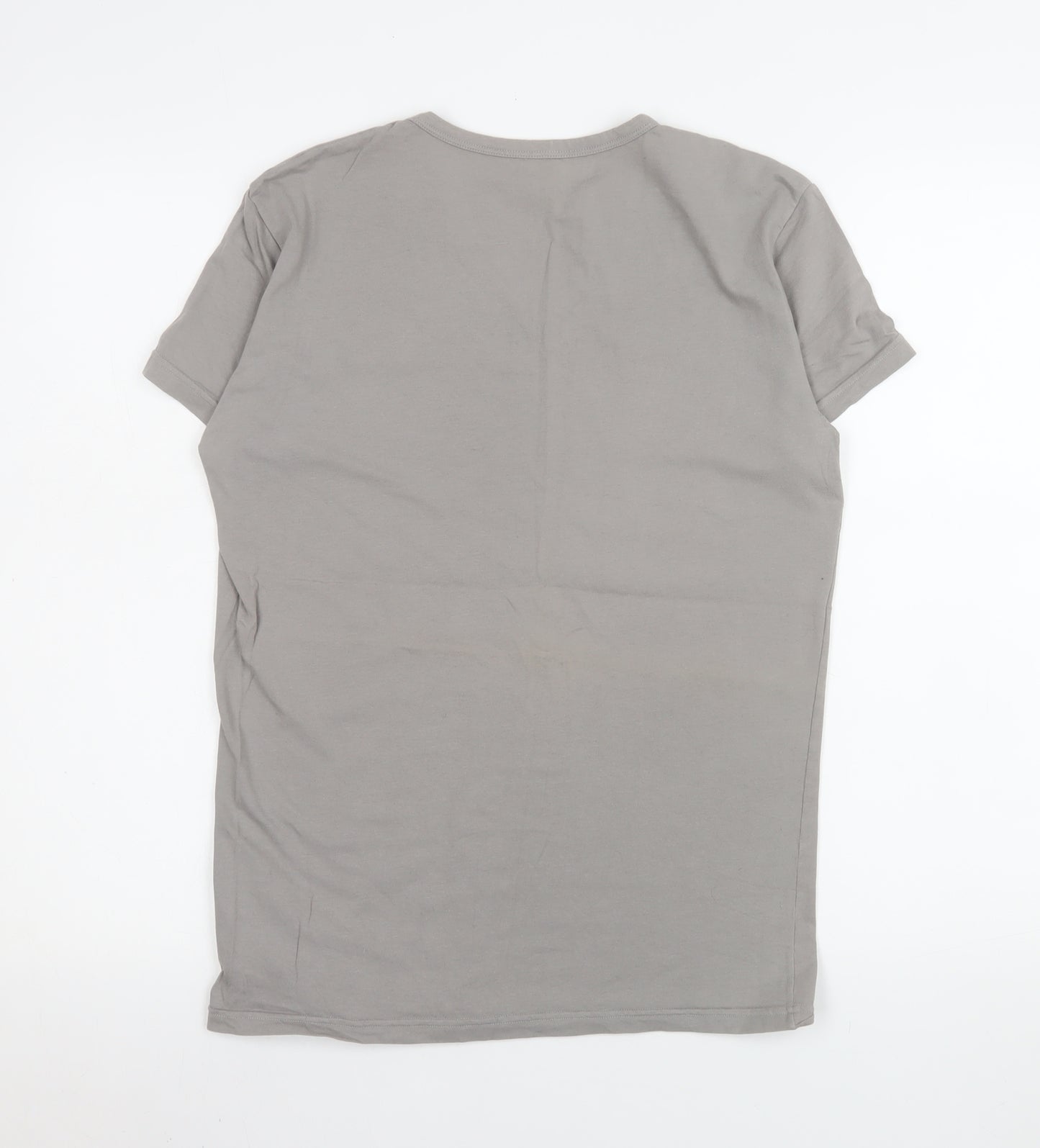 Emporio Armani Men’s Grey V-Neck Short Sleeve T-Shirt Size L