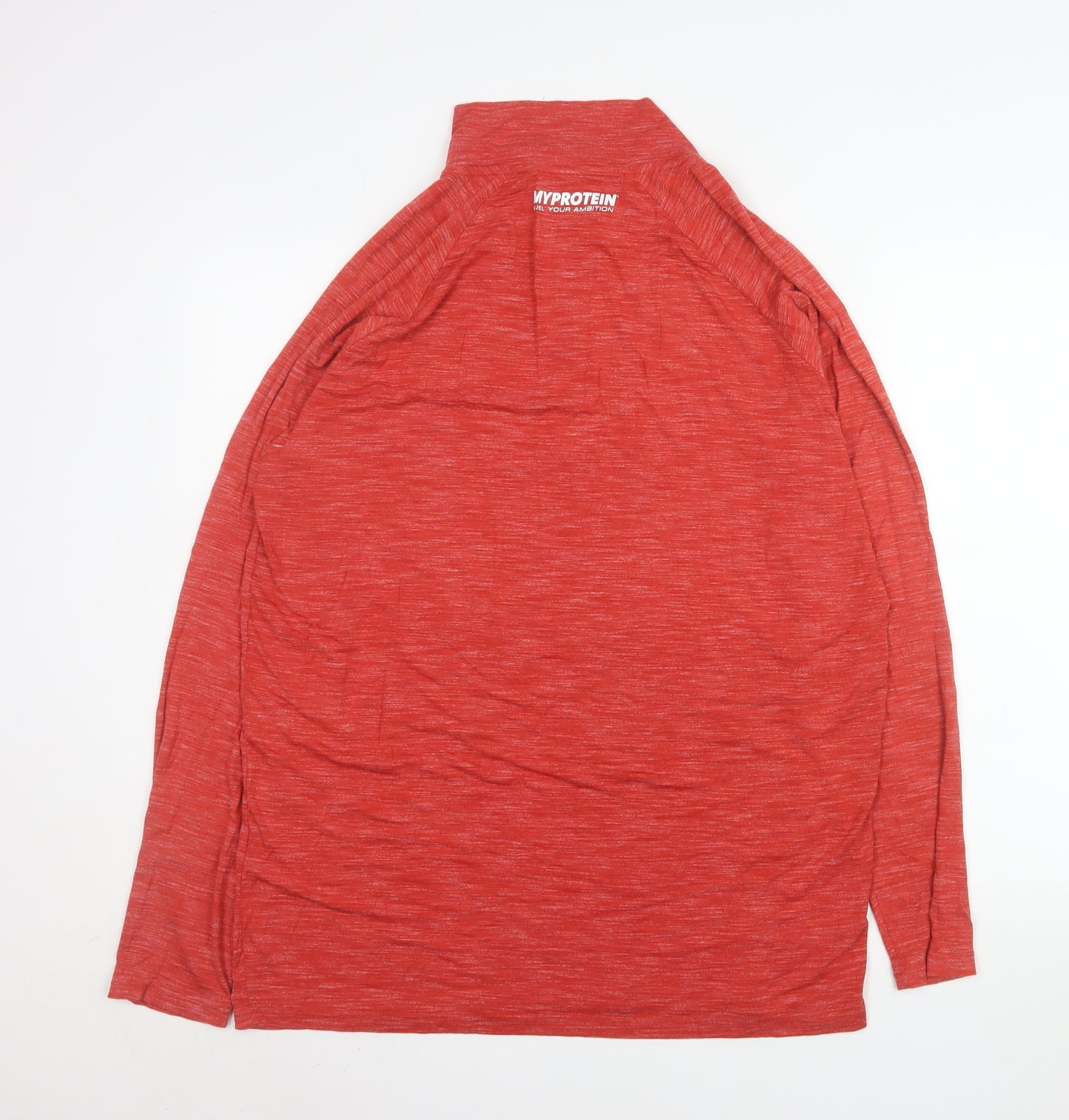 MyProtein Men's Red XL 1/4 Zip Lightweight Athletic Pullover Sweatshirt