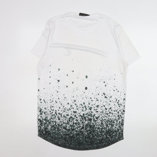 Closure London Men's White Graphic Print Crew Neck T-Shirt L