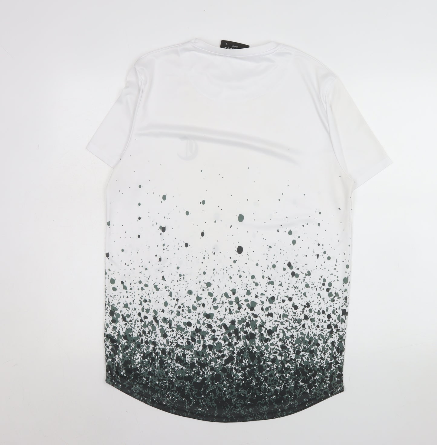 Closure London Men's White Graphic Print Crew Neck T-Shirt L