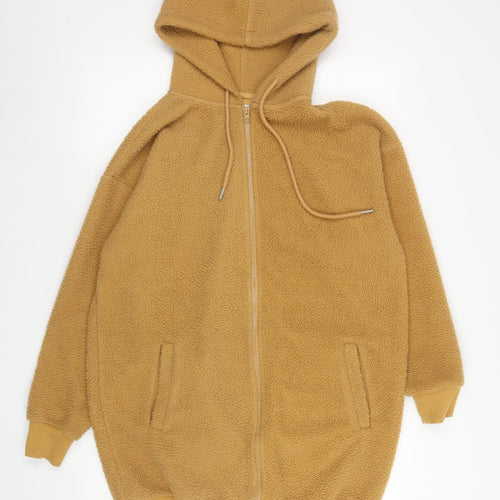 Simply Be Women’s Beige Fleece Hooded Zip Jacket Size 12