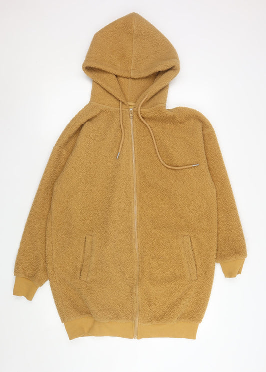 Simply Be Women’s Beige Fleece Hooded Zip Jacket Size 12