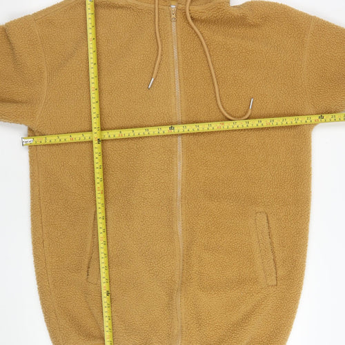 Simply Be Women’s Beige Fleece Hooded Zip Jacket Size 12