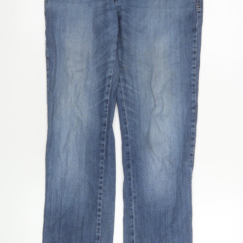 Wrangler Men's Blue Straight Regular Fit Denim Jeans Size 34