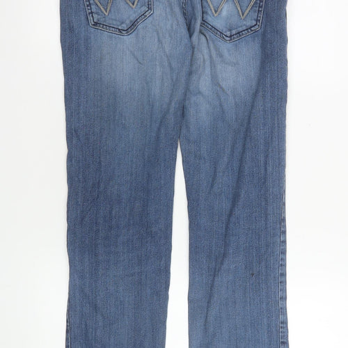 Wrangler Men's Blue Straight Regular Fit Denim Jeans Size 34