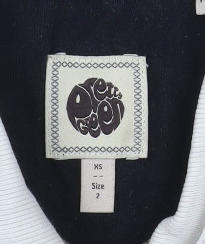 Pretty Green Men's Brown Colourblock Cotton Polo Shirt XS