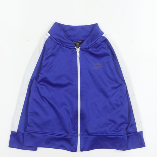 Reebok Boys Blue Track Jacket 2 Years Full Zip Lightweight Sports