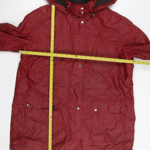 Four Seasons Women's Red Waterproof Hooded Rain Coat XL