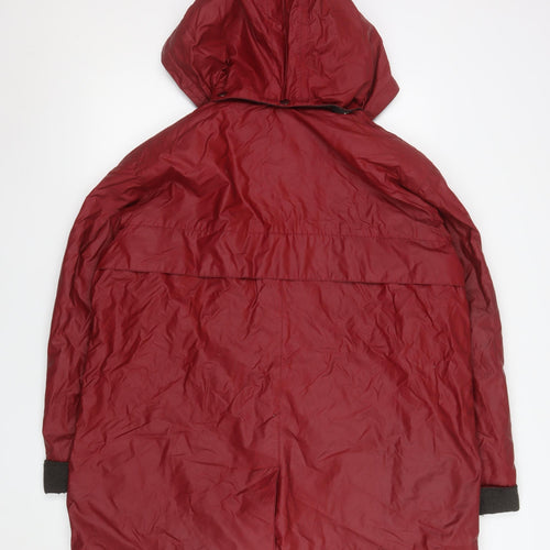 Four Seasons Women's Red Waterproof Hooded Rain Coat XL