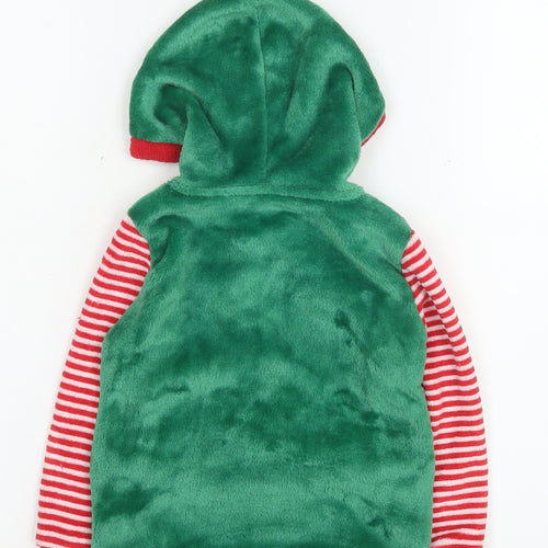 Dunnes Stores Boys Green Elf Christmas Hooded Jacket 2-3 Years