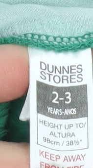 Dunnes Stores Boys Green Elf Christmas Hooded Jacket 2-3 Years