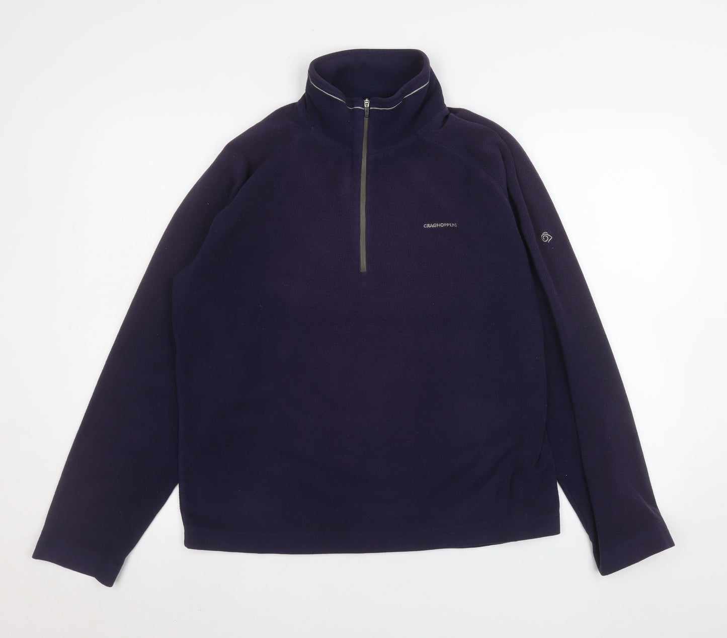 Craghoppers Mens Blue Half Zip Fleece Sweatshirt UK M Outdoor Pullover