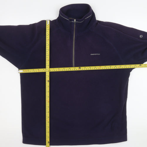 Craghoppers Mens Blue Half Zip Fleece Sweatshirt UK M Outdoor Pullover