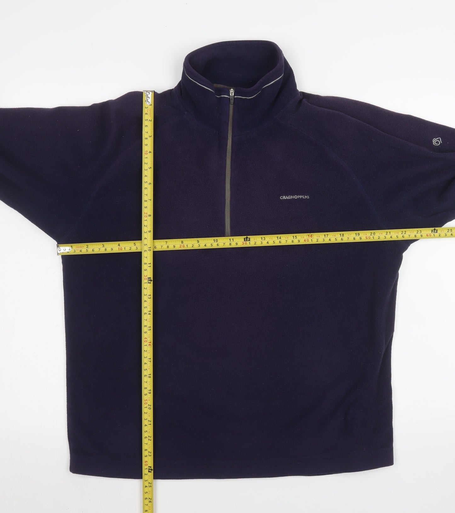 Craghoppers Mens Blue Half Zip Fleece Sweatshirt UK M Outdoor Pullover