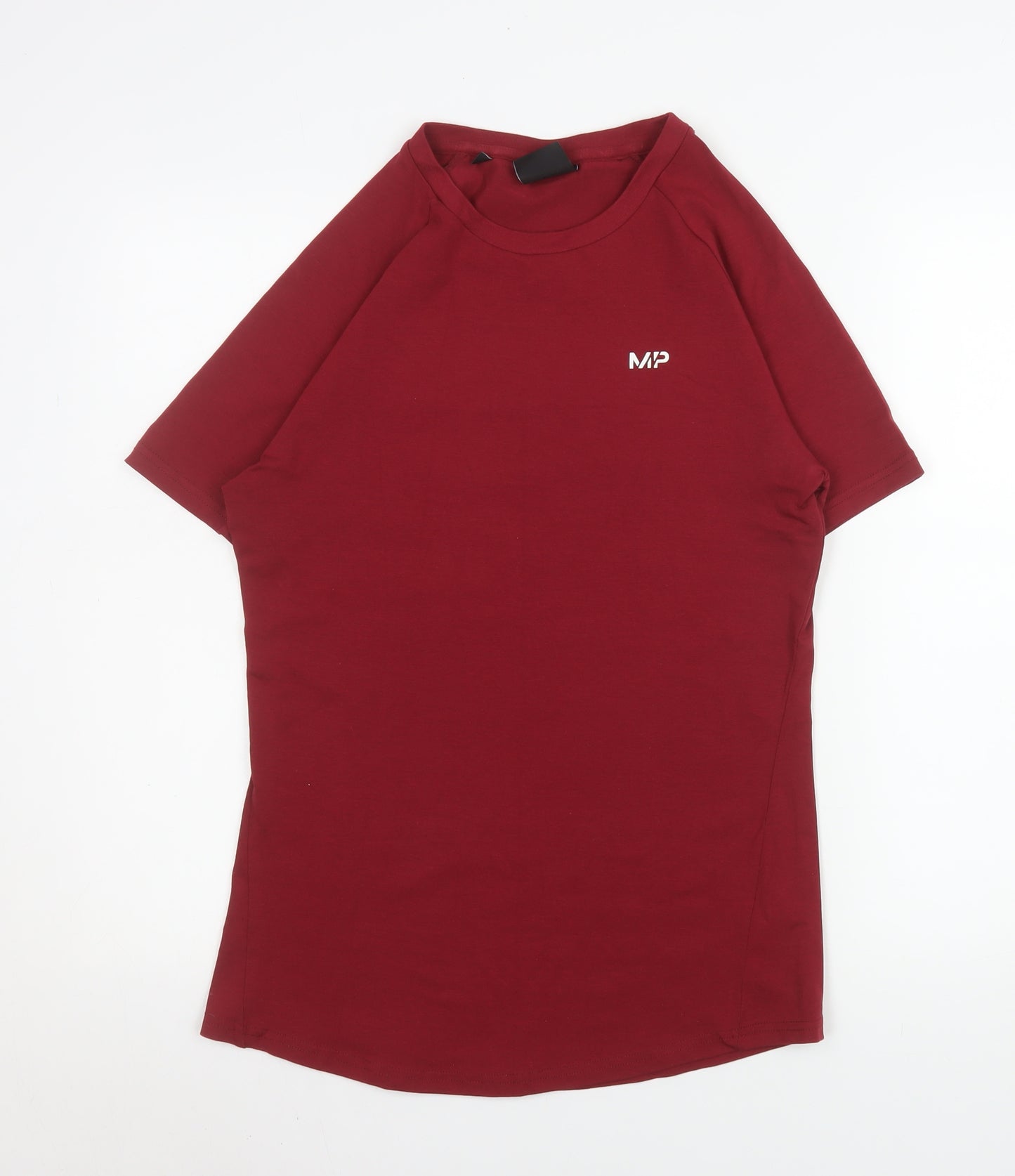 MP Men's Red Slim Fit Crew Neck Short Sleeve Cotton T-Shirt Size S