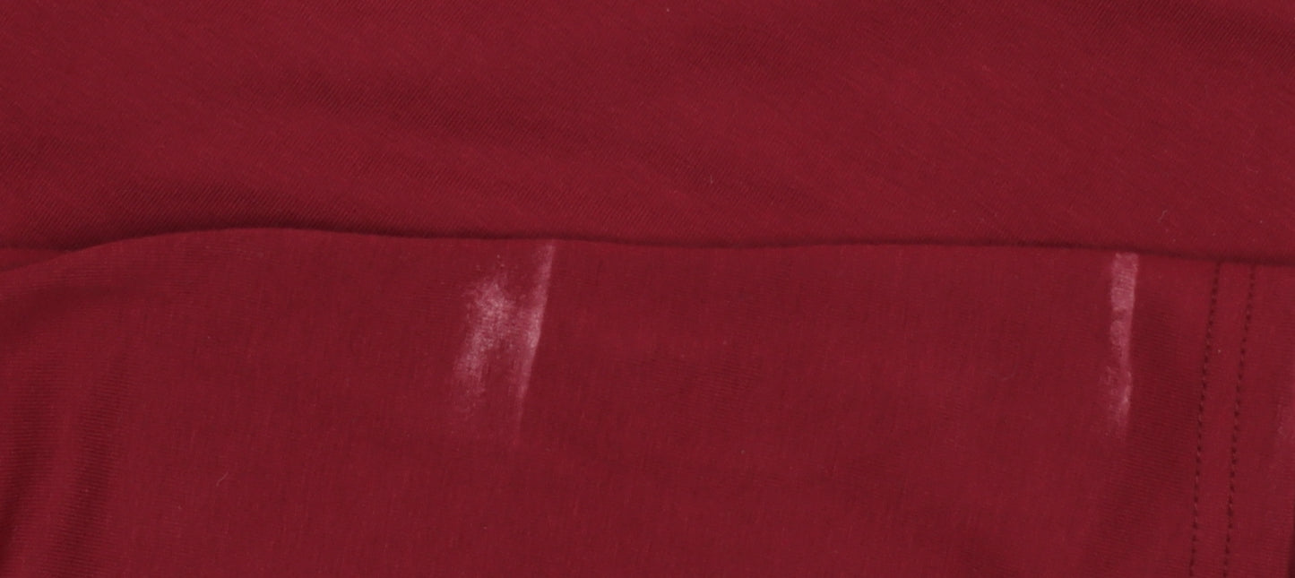 MP Men's Red Slim Fit Crew Neck Short Sleeve Cotton T-Shirt Size S